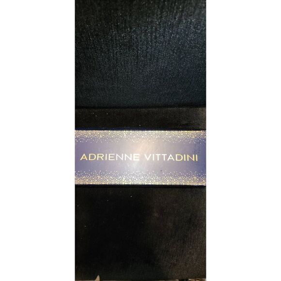 Adrienne Vittadini Leather Gloves W Faux Pearl Accents - Picture 1 of 5